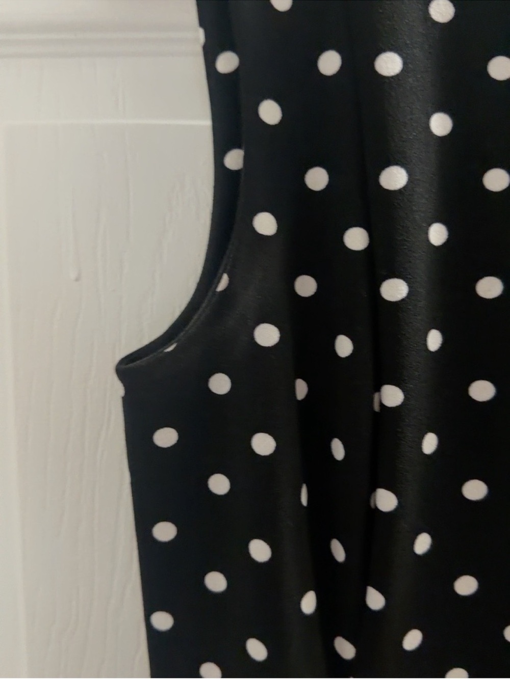Calvin Klein Black Polka Dot Sleeveless Dress